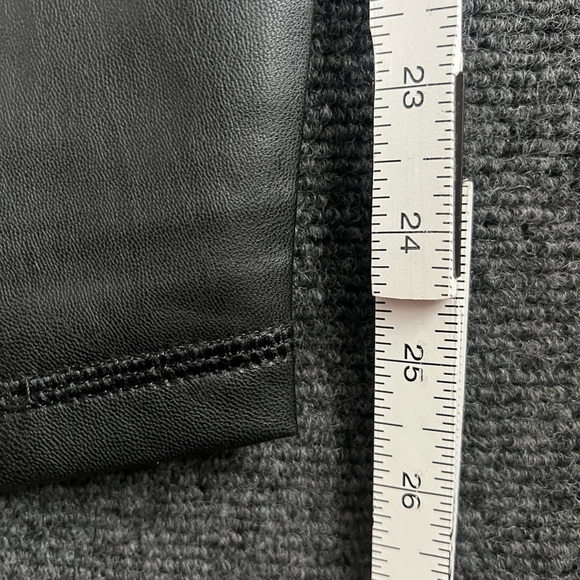 NWT Shiny black REFLEX 90 degree Black High-Waisted faux leather Leggings - Picture 6 of 8